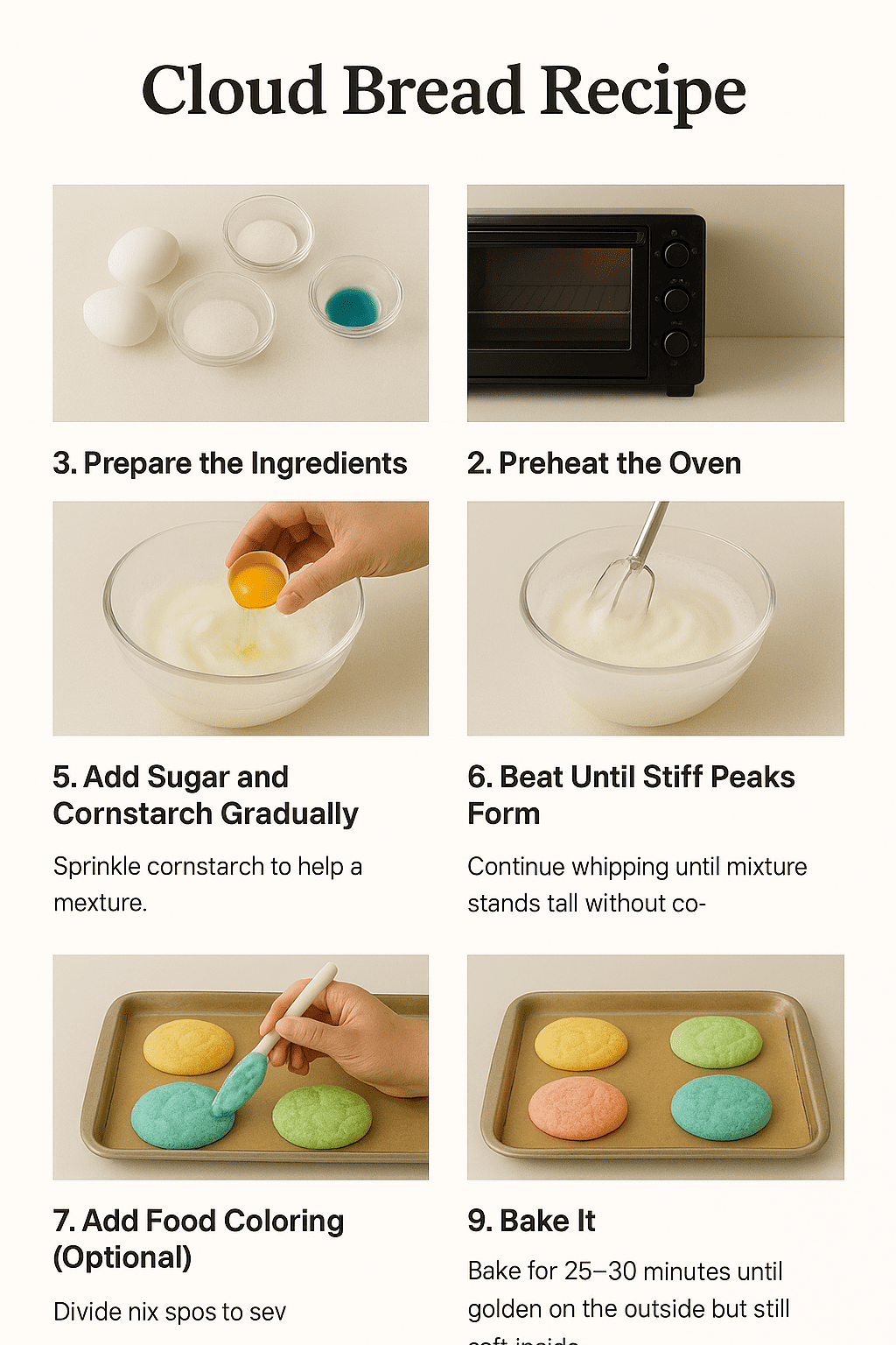 Cloud bread recipe 