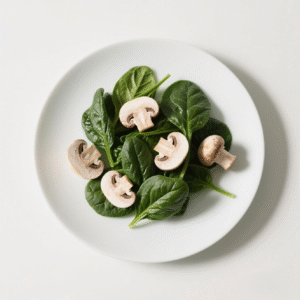 Mushroom spinach