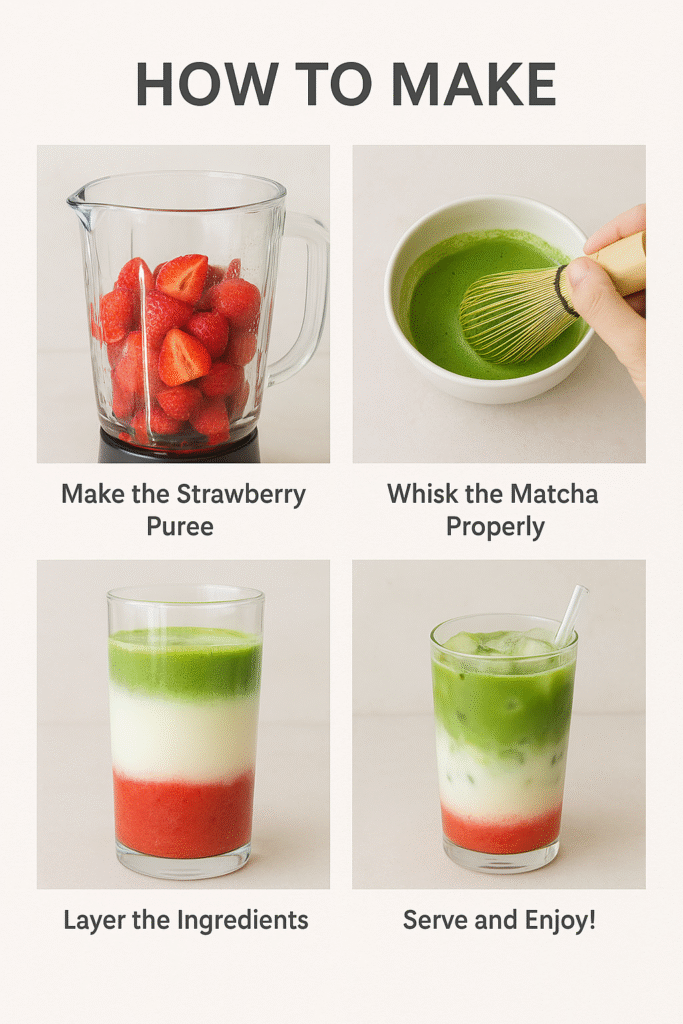 Strawberry Matcha Latte Recipe
