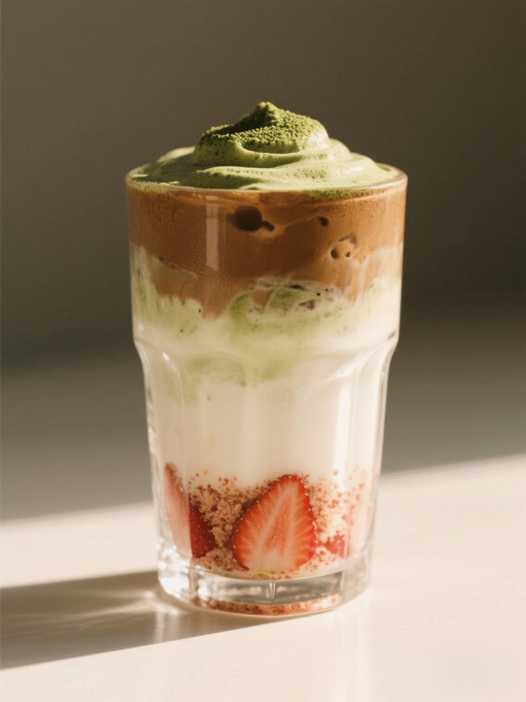 Strawberry Matcha Latte