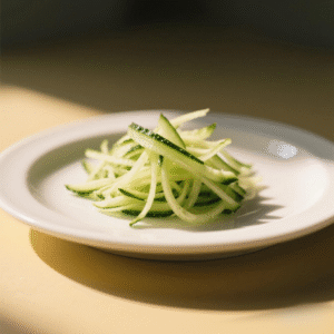 Cucumber julienned