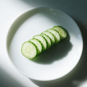 Cucumber silced