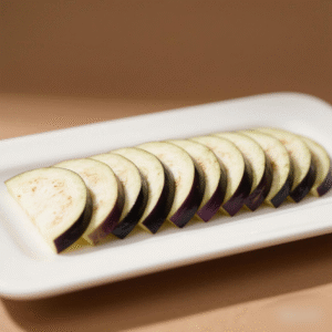 Eggplant sliced