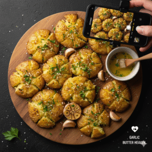 Garlic Butter Smashed Potatoes