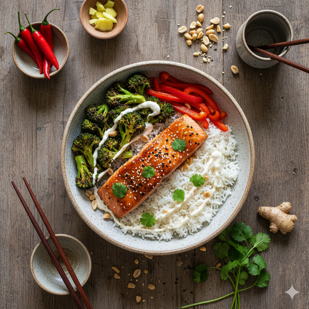 New Honey Chili Salmon Bowl Trend 2025