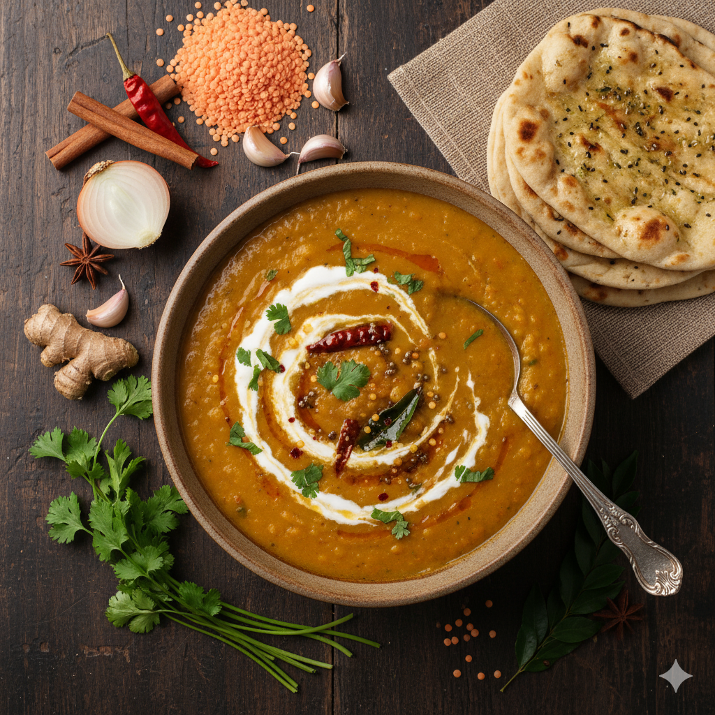 Indian Lentil Soup Illustration