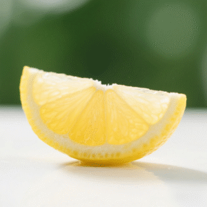 Lemon sliced
