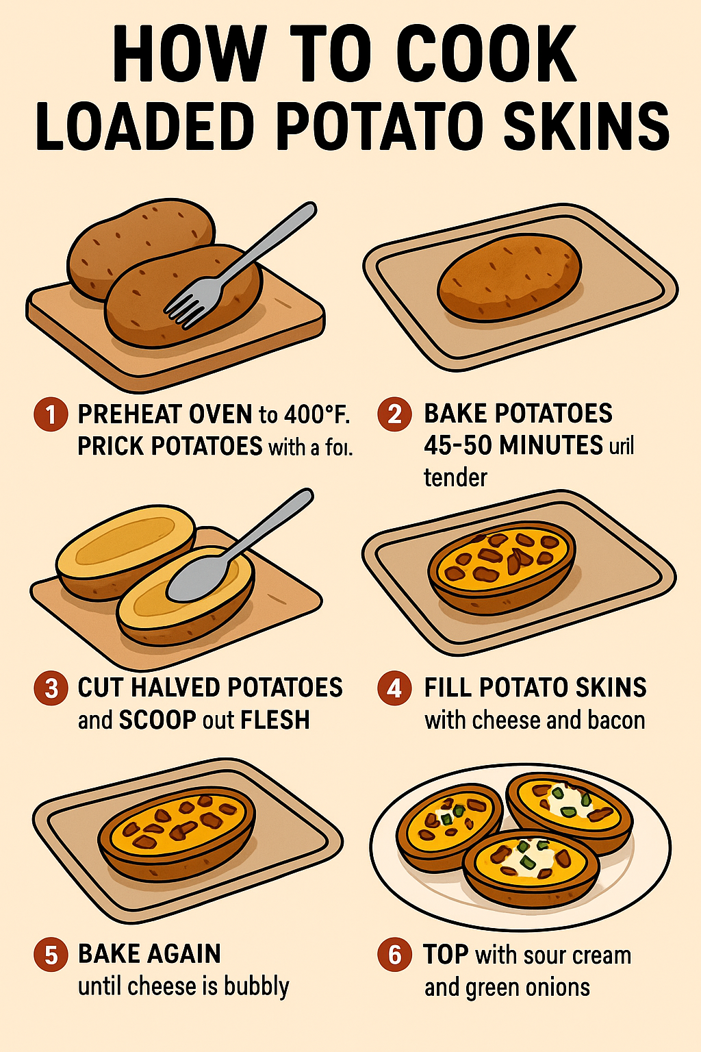 Loaded Potato Skins Recipe