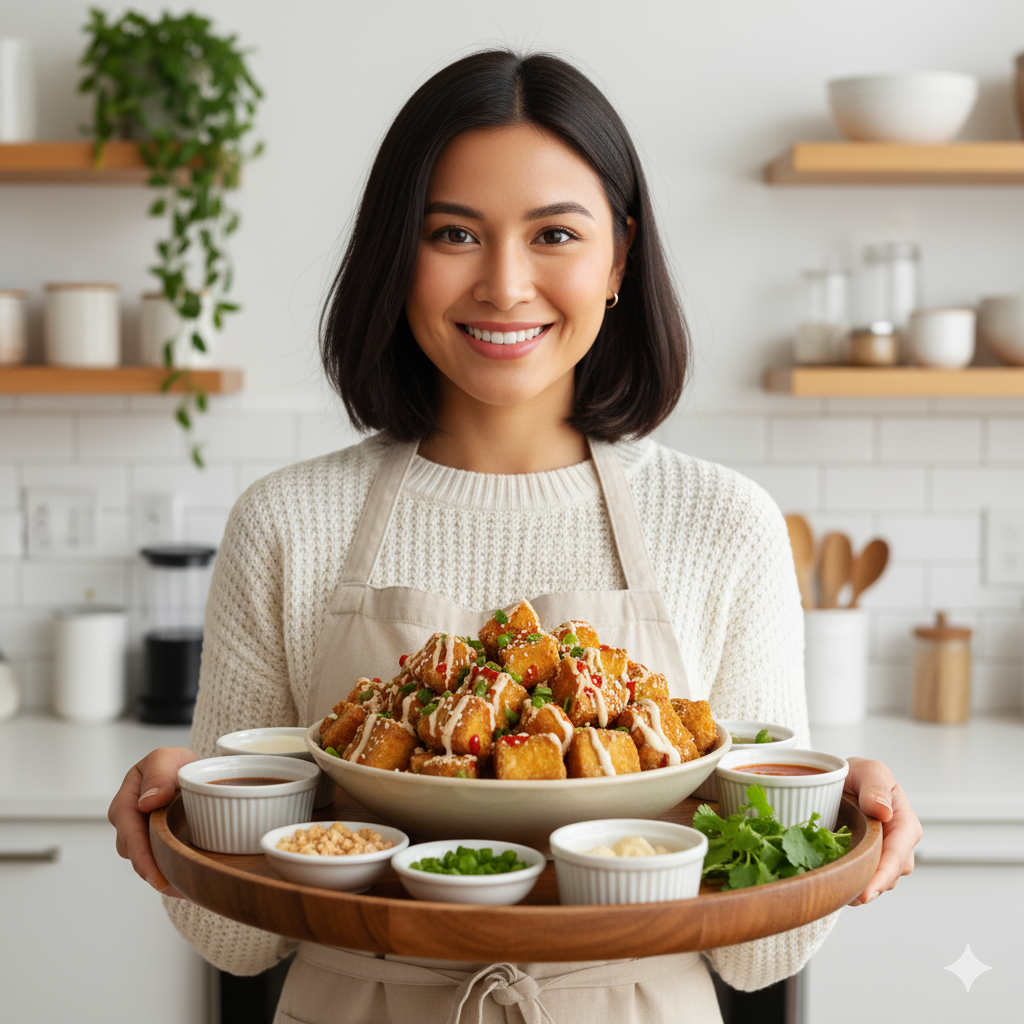 New Healthy Low-Cal Crispy Tofu Popper Treats