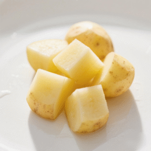 Potato peeled cubed