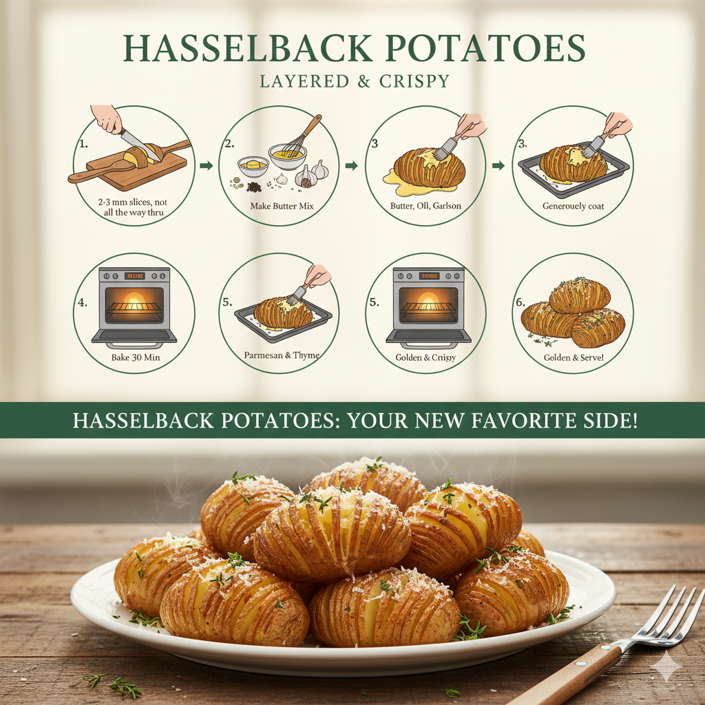 Swedish Hasselback Potatoes Recipe