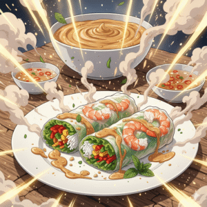Vietnamese Spring Rolls anime Version