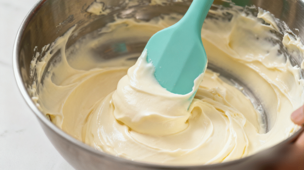cream cheese in a bowl, stir until smooth.