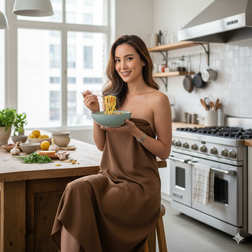 Steaming bowl of homemade Chicken Noodle Soup with clear golden broth, tender chicken slices, egg noodles, carrots, celery, and fresh herbs, served on a cozy kitchen table with warm ambient lighting and inviting home cooking atmosphere.