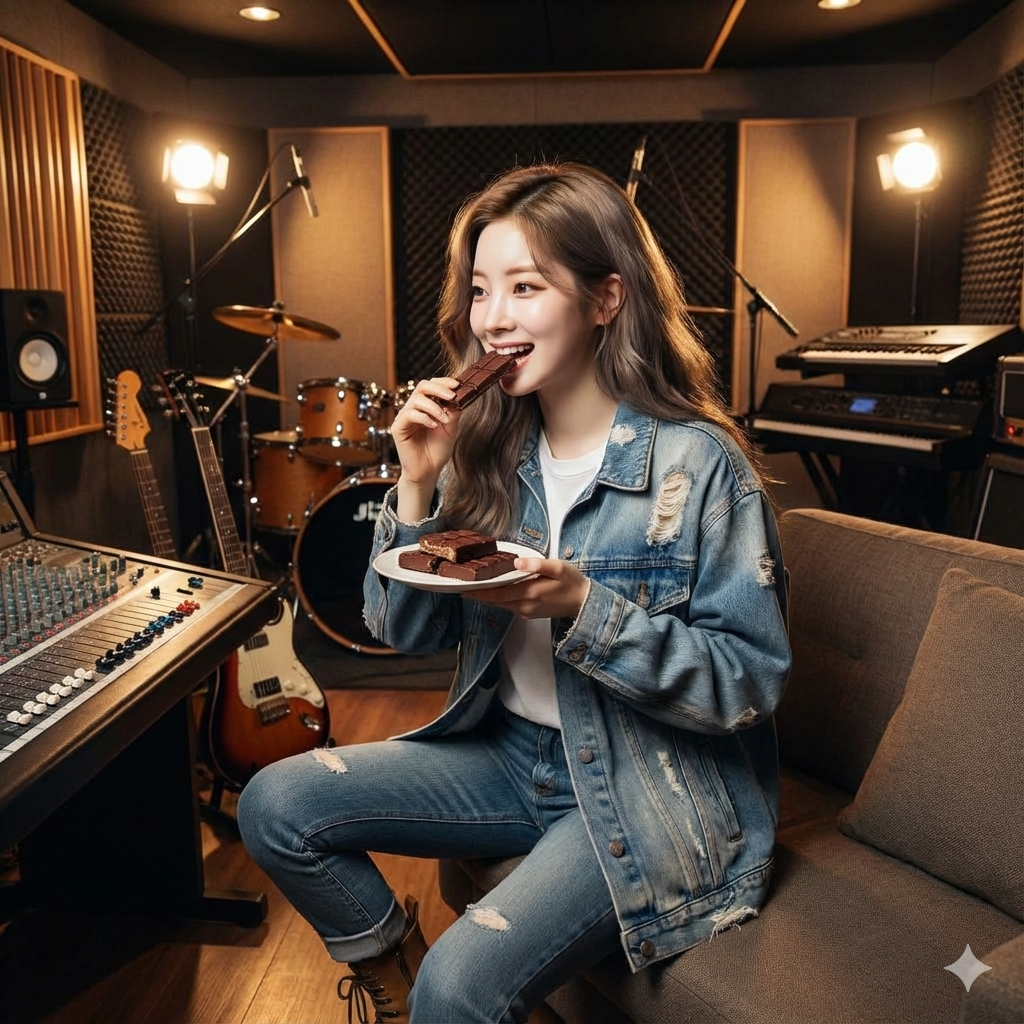 Food for the Gods pastry with a rich date topping served on a plate, photographed in a cozy indoor studio environment.